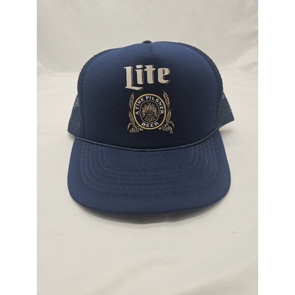 Miller Lite Adjustable Mesh Trucker Hat - Picture 1 of 16